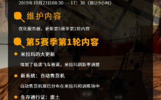 绝地求生最新更新公告内容解析-绝地求生2023年最新版本更新内容详解